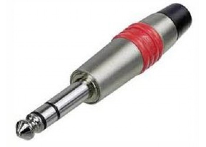 Rean NYS228C-2 кабельный разъем Jack 6.3мм TRS(стерео), штекер металический корпус для кабеля 6мм