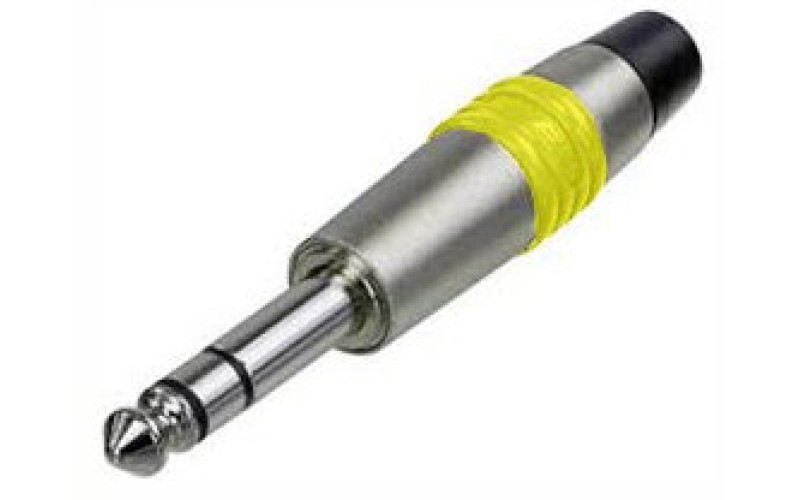 Rean NYS228C-4 кабельный разъем Jack 6.3мм TRS(стерео), штекер металический корпус для кабеля 6мм
