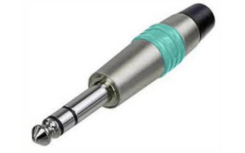 Rean NYS228C-5 кабельный разъем Jack 6.3мм TRS(стерео), штекер металический корпус для кабеля 6мм