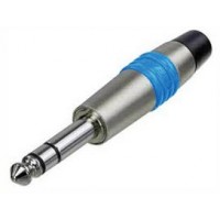 Rean NYS228C-6 кабельный разъем Jack 6.3мм TRS(стерео), штекер металический корпус для кабеля 6мм