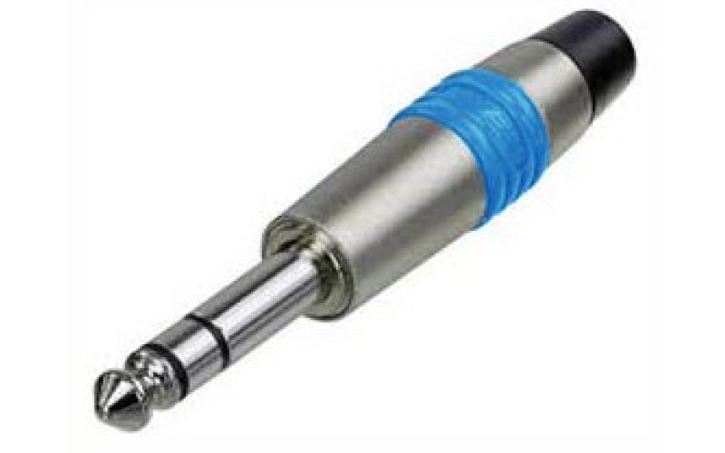 Rean NYS228C-6 кабельный разъем Jack 6.3мм TRS(стерео), штекер металический корпус для кабеля 6мм