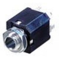 Rean NYS232 панельный разъём Jack 6.3мм TRS(стерео) гнездо. Пластиковый корпус для вертикальной у