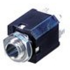 Rean NYS232 панельный разъём Jack 6.3мм TRS(стерео) гнездо. Пластиковый корпус для вертикальной у