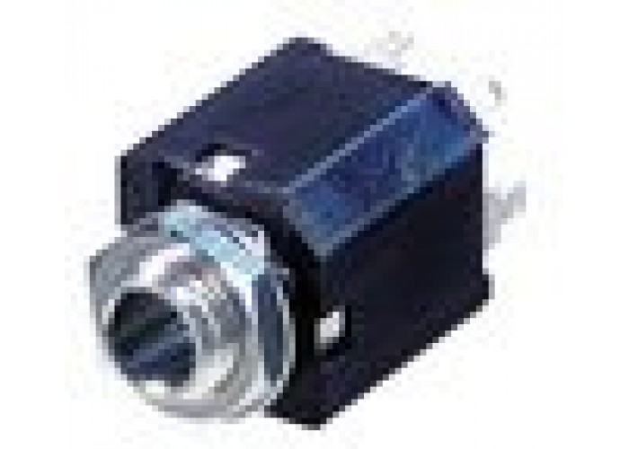 Rean NYS232 панельный разъём Jack 6.3мм TRS(стерео) гнездо. Пластиковый корпус для вертикальной у