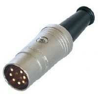 Rean NYS323G кабельный разъем DIN male, 7 контактов золоченых
