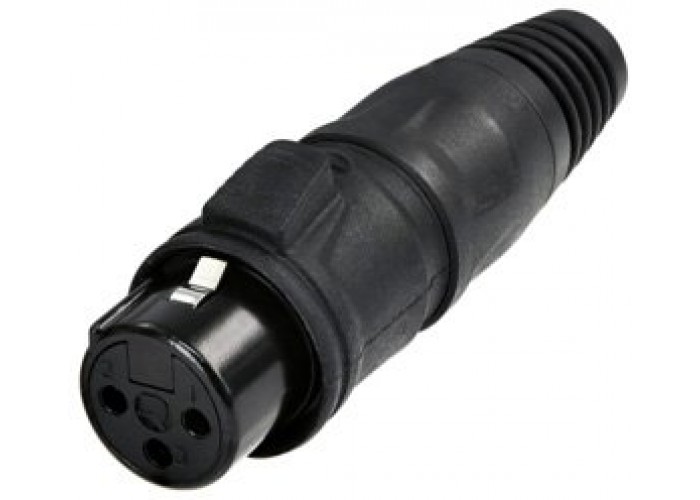 Rean RCX3F-Z-002-0  кабельный разъем XLR female ip65, черненый корпус, золоченые контакты