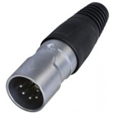 Rean RCX5M-Z-000-0 кабельный разъем XLR male, 5 контактов, ip65