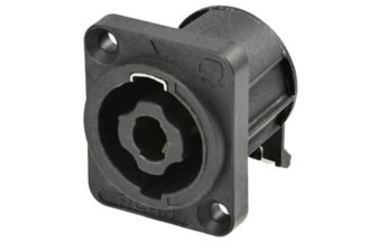 Rean RLS4MDZ-V панельный разъём speakON female 4-контактный, вертикальный монтаж на