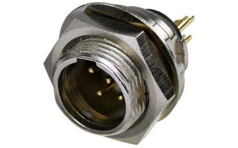 Rean RT5MPR панельный разъем mini XLR male 5 контактов