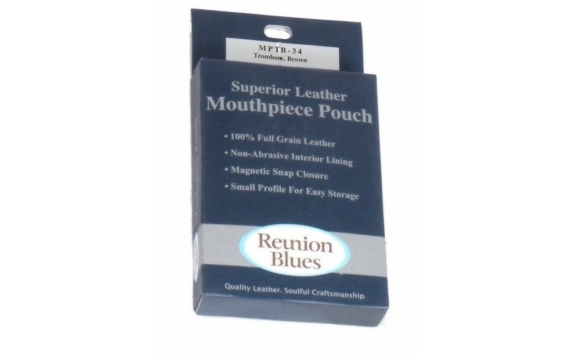 REUNION BLUES MPTB-15-34 - кожаный чехол для мундштука тромбона.(коричневый)