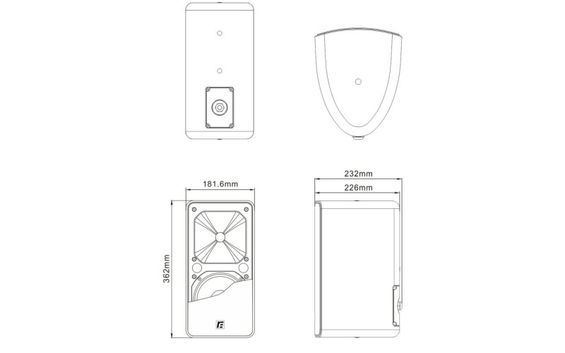 RFIntell MQ-6TP+ всепогодная настенная АС