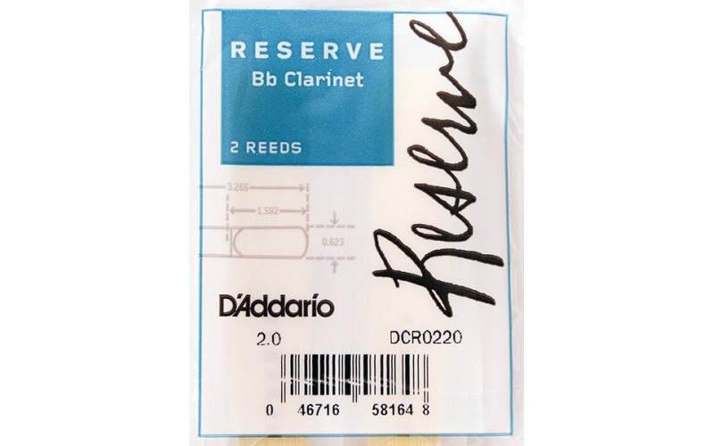 RICO DCR0220 Reserve трости д/кларнета Bb №2 2 шт/уп