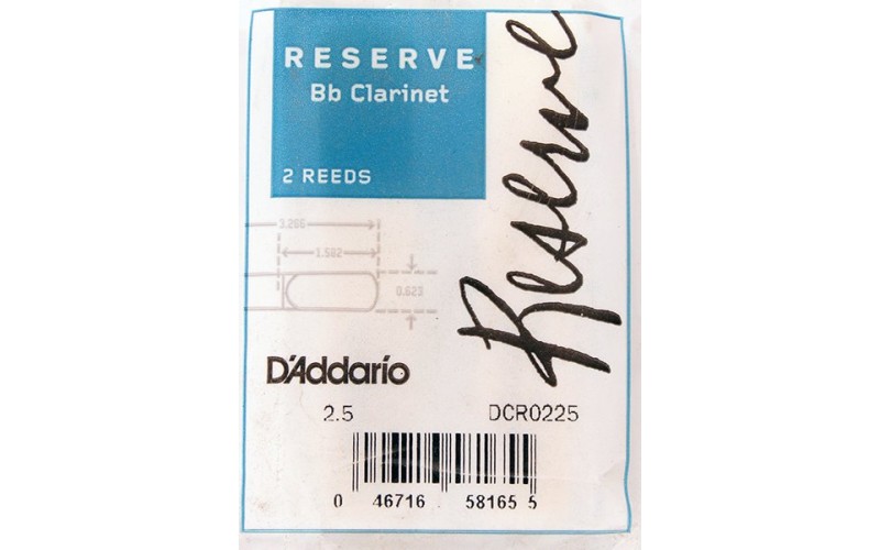 RICO DCR0225 Reserve трости д/кларнета Bb №2.5 2 шт/уп