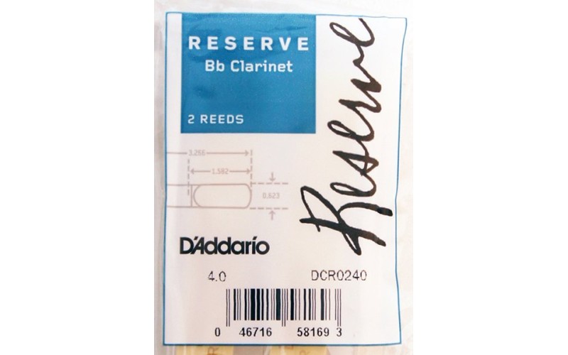 RICO DCR0240 Reserve трости д/кларнета Bb №4 2 шт/уп