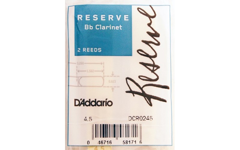 RICO DCR0245 Reserve трости д/кларнета Bb №4,5 2 шт/уп