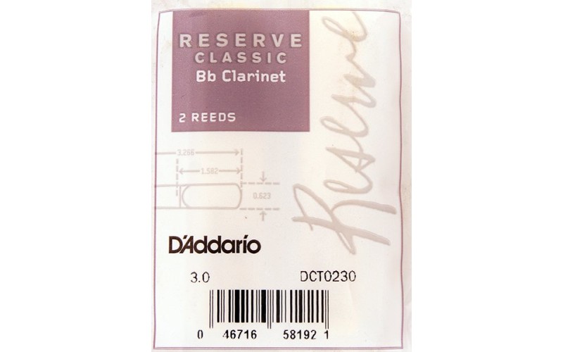 RICO DCT0230 Reserve Classic трости д/кларнета Bb №3 2 шт/уп