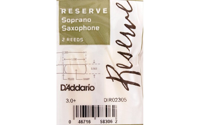 RICO DIR02305 Reserve трости д/сакс альт №3+ 2шт/упак