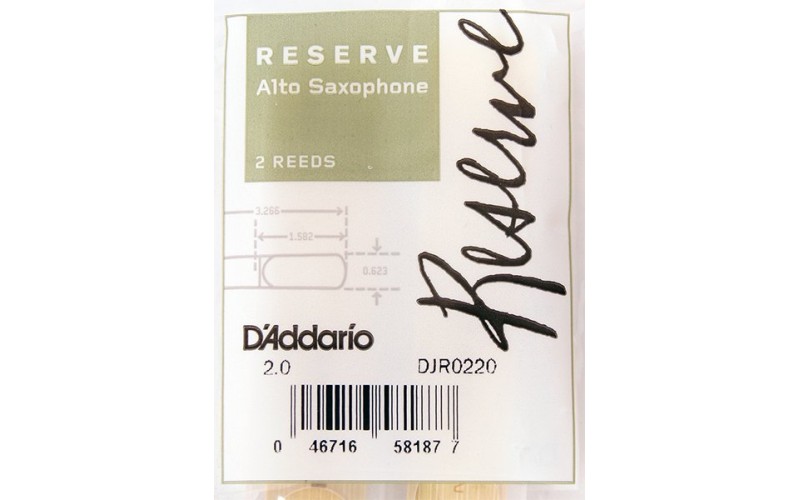 RICO DJR0220 Reserve трости д/сакс альт №2, 2 шт/упак
