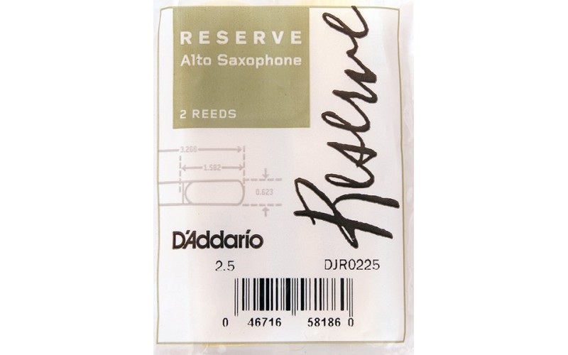 RICO DJR0225 Reserve трости д/сакс альт №2.5, 2 шт/упак