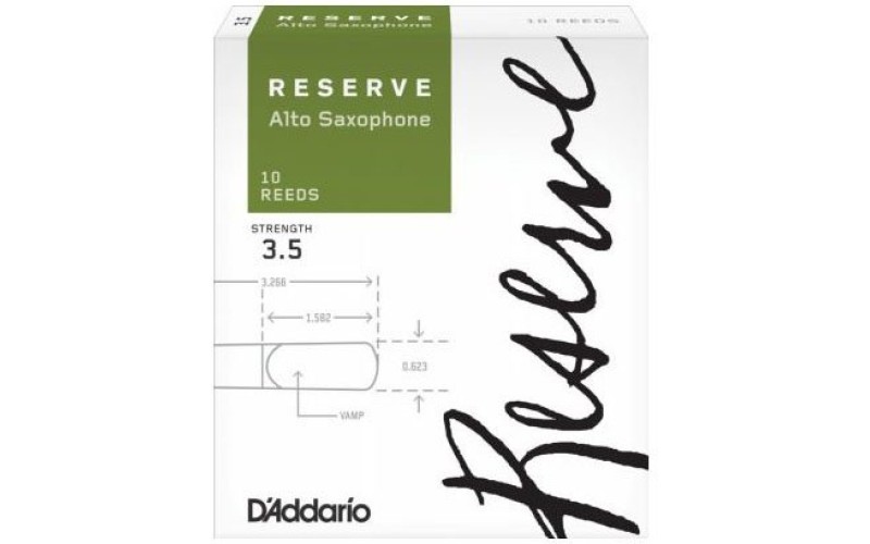 Rico DJR1035 Reserve Трости для саксофона альт, размер 3.5, 10шт