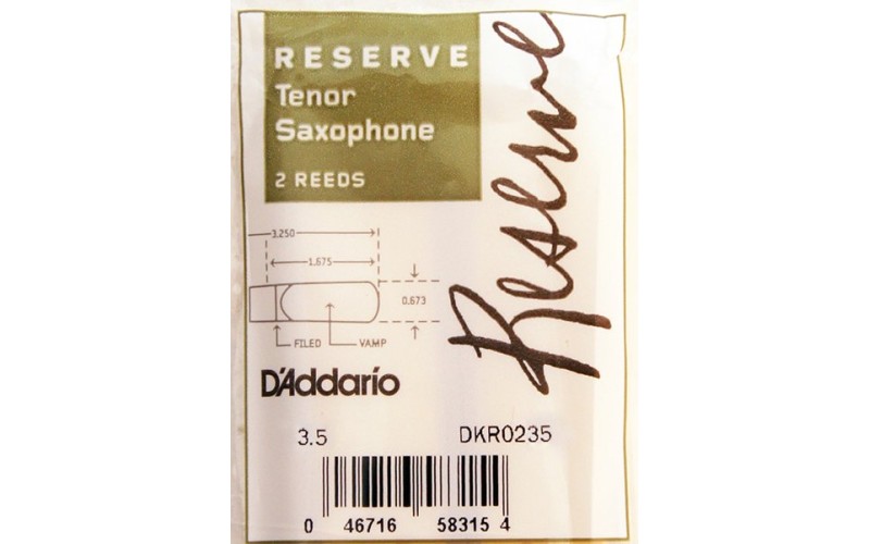 RICO DKR0235 Reserve трости д/сакс тенор №3.5, 2 шт/упак