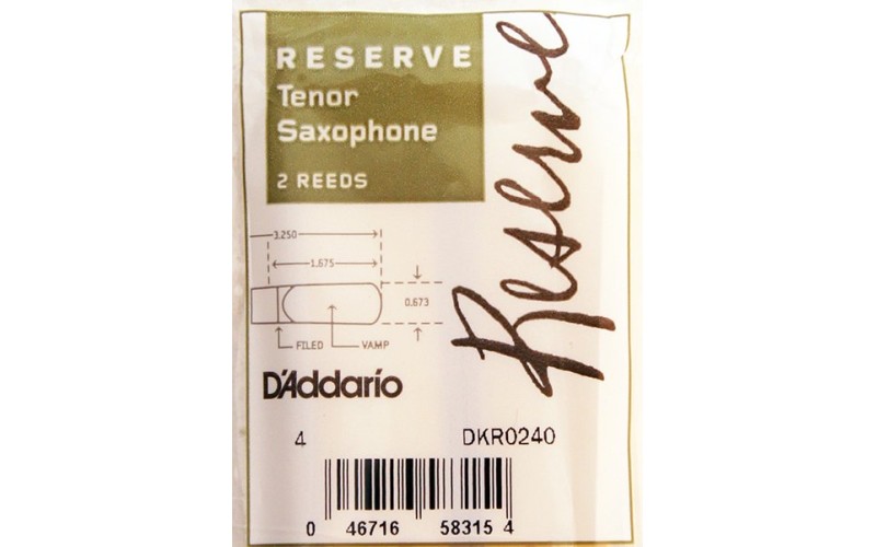 RICO DKR0240 Reserve трости д/сакс тенор №4, 2 шт/упак