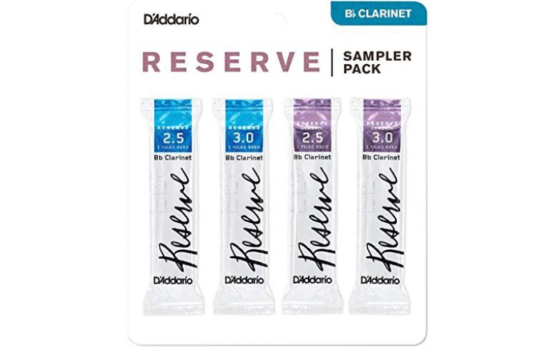 Rico DRS-C25 Reserve Набор тростей для кларнета Bb, размер 2.5-3.0, 4шт