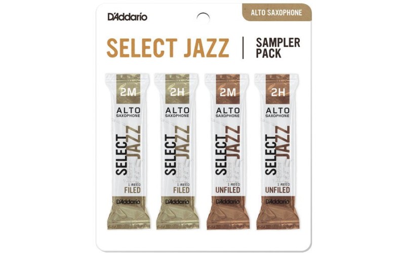 Rico DSJ-J2M Select Jazz Набор тростей для саксофона альт, размер 2M-2H, 4шт