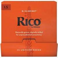 Rico RCA0115-B25 Rico Трости для кларнета Bb, размер 1.5, 25шт в индивидуальной упаковке