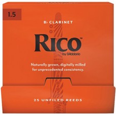 Rico RCA0115-B25 Rico Трости для кларнета Bb, размер 1.5, 25шт в индивидуальной упаковке