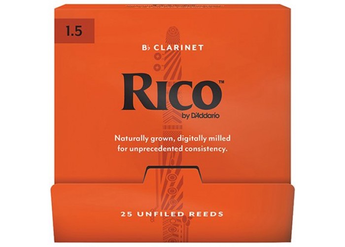 Rico RCA0115-B25 Rico Трости для кларнета Bb, размер 1.5, 25шт в индивидуальной упаковке