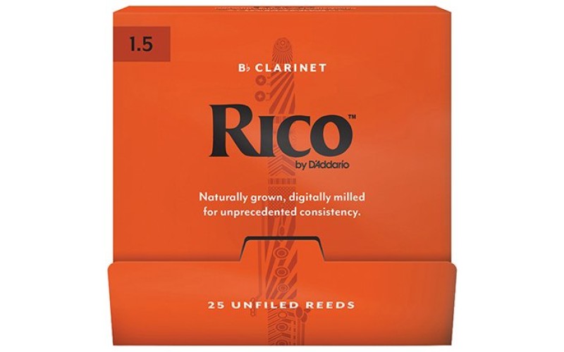 Rico RCA0115-B25 Rico Трости для кларнета Bb, размер 1.5, 25шт в индивидуальной упаковке