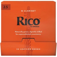 Rico RCA0125-B25 Rico Трости для кларнета Bb, размер 2.5, 25шт в индивидуальной упаковке