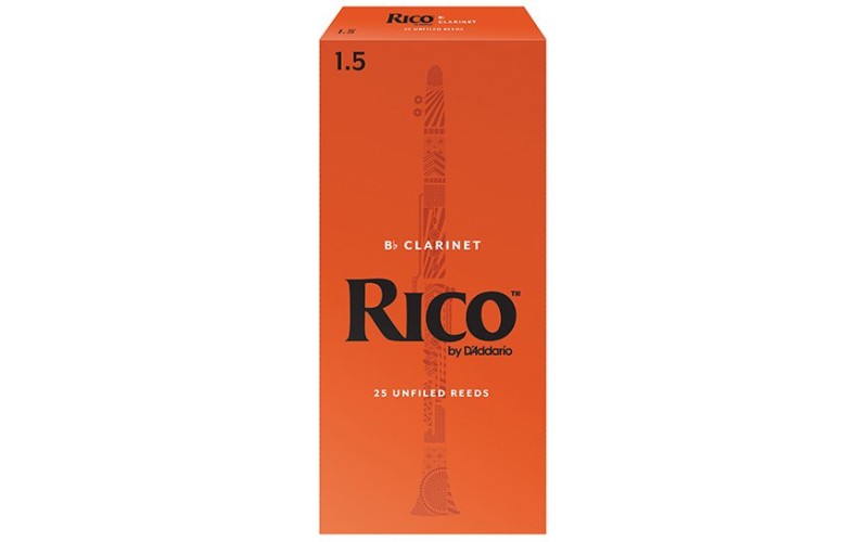 Rico RCA2515 Rico Трости для кларнета Bb, размер 1.5, 25шт