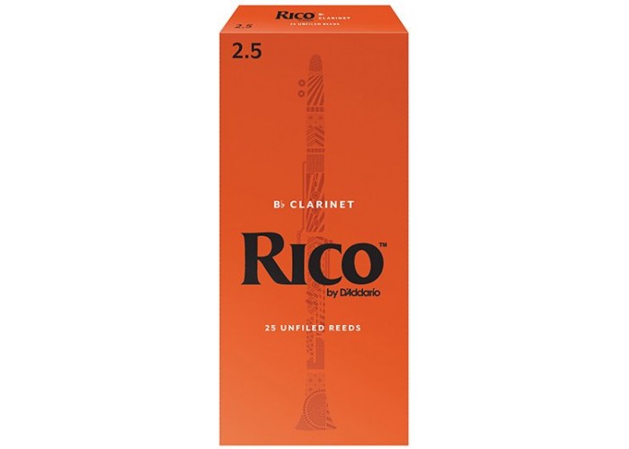 Rico RCA2525 Rico Трости для кларнета Bb, размер 2.5, 25шт