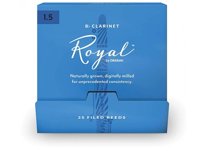 Rico RCB0115-B25 Rico Royal Трости для кларнета Вb, размер 1.5, 25шт в индивидуальной упаковке