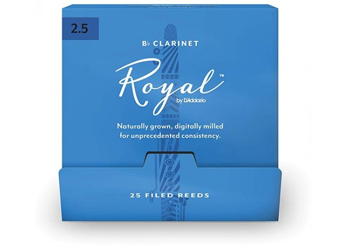 Rico RCB0125-B25 Rico Royal Трости для кларнета Вb, размер 2.5, 25шт в индивидуальной упаковке
