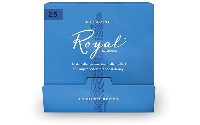 Rico RCB0125-B25 Rico Royal Трости для кларнета Вb, размер 2.5, 25шт в индивидуальной упаковке
