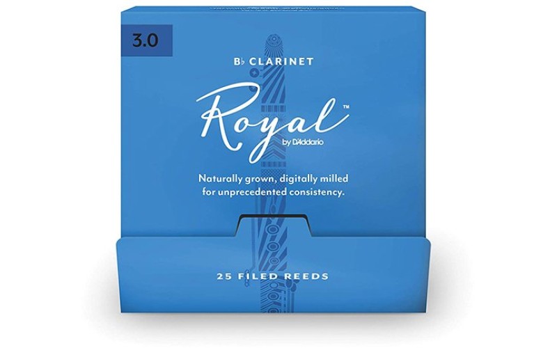 Rico RCB0130-B25 Rico Royal Трости для кларнета Вb, размер 3.0, 25шт в индивидуальной упаковке