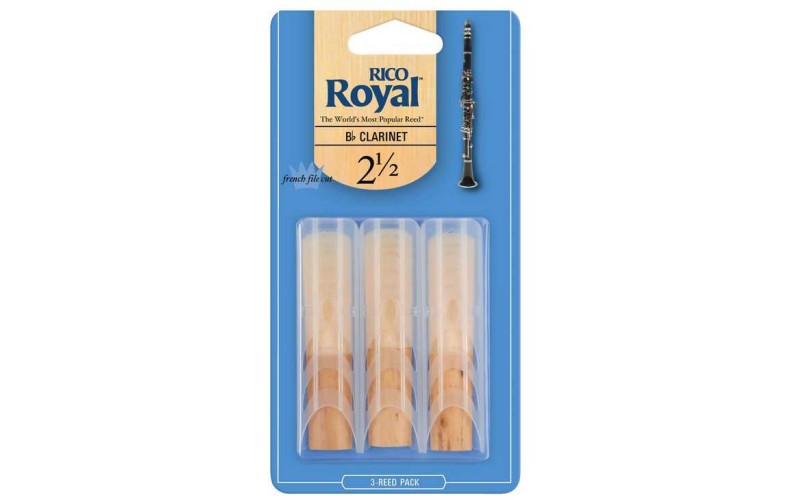 Rico RCB0325 трости для кларнета Bb, Royal (2 1/2), 3шт.в пачке