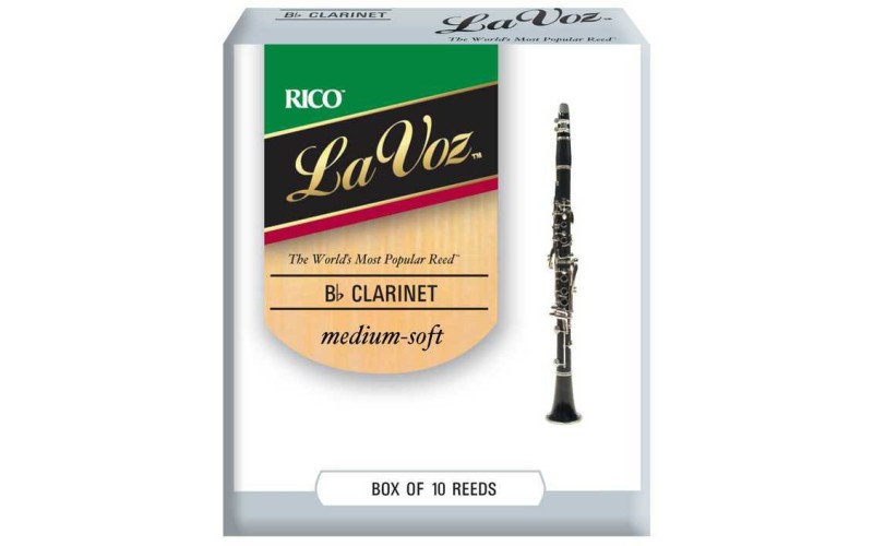Rico RCC10MS La Voz Трости для кларнета Bb, средне-мягкие (Medium-Soft), 10шт