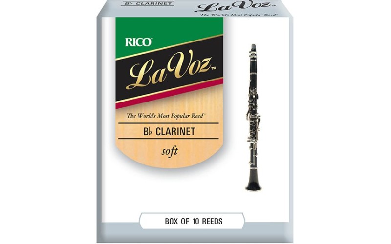 Rico RCC10SF La Voz Трости для кларнета Bb, мягкие (Soft), 10шт
