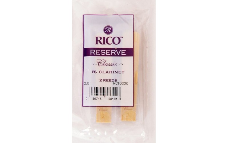 Rico RCT0220 Reserve Classic Трости для кларнета Bb, размер 2.0, 2шт