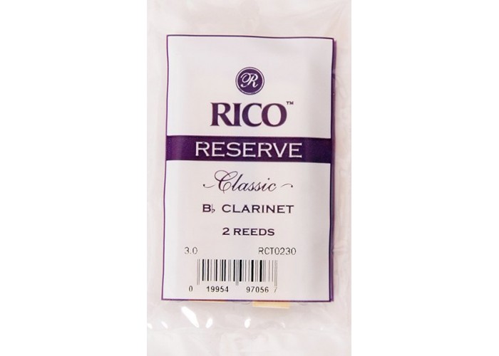 Rico RCT0230 Reserve Classic Трости для кларнета Bb, размер 3.0, 2шт