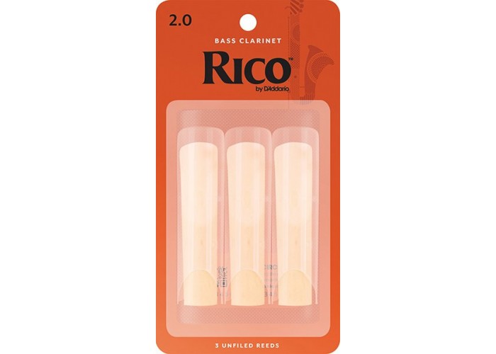 Rico REA0320 Rico Трости для кларнета бас, размер 2.0, 3шт
