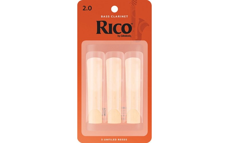 Rico REA0320 Rico Трости для кларнета бас, размер 2.0, 3шт