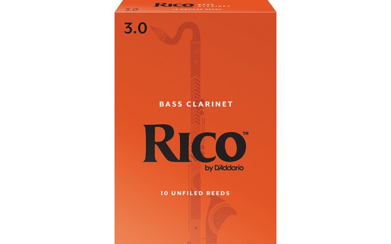 Rico REA1030 Rico Трости для кларнета бас, размер 3.0, 10шт