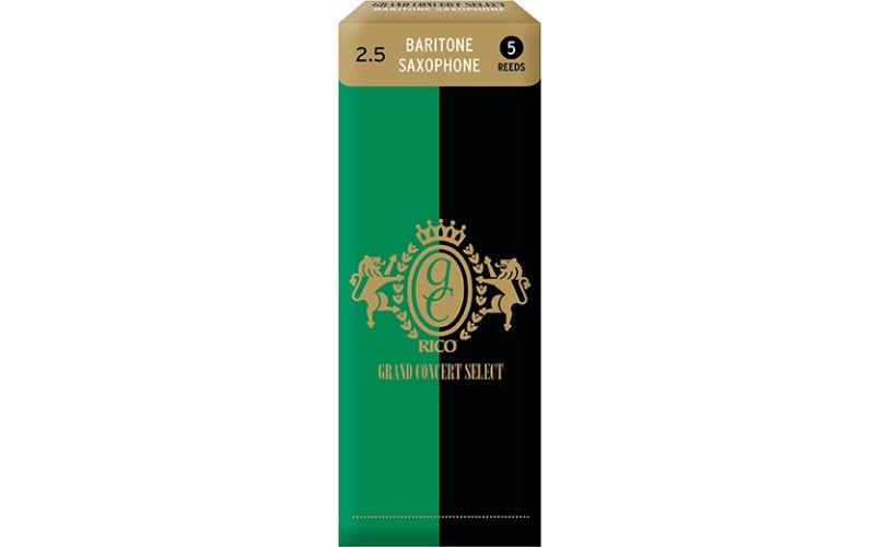 Rico RGC05BSX250 Grand Concert Select Трости для саксофона баритон, размер 2.5, 5шт