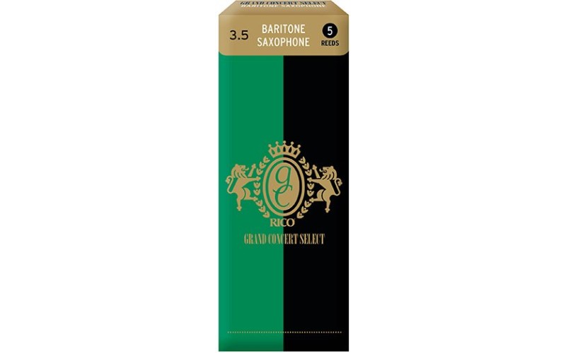 Rico RGC05BSX350 Grand Concert Select Трости для саксофона баритон, размер 3.5, 5шт