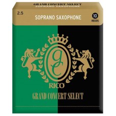 Rico RGC10SSX250 Grand Concert Select Трости для саксофона сопрано, размер 2.5, 10шт